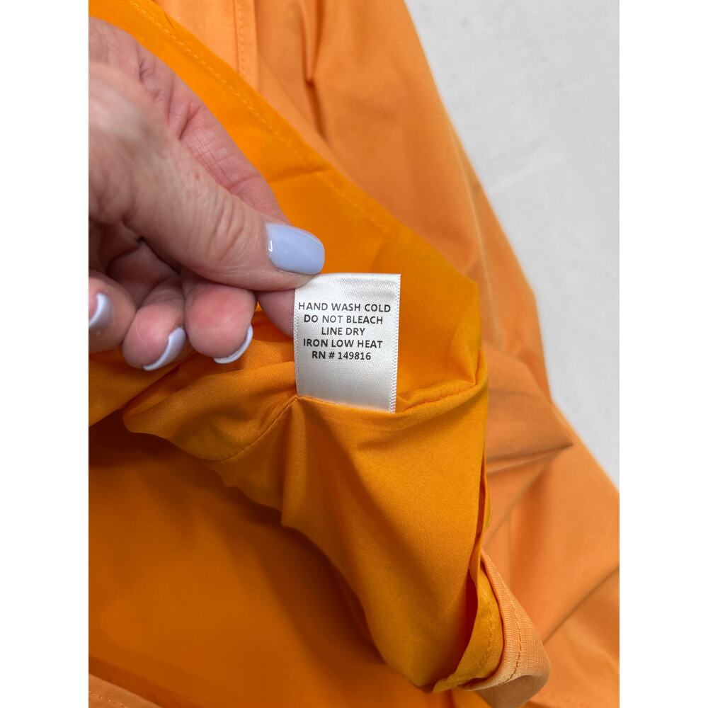 FORE Carolyn Statement Flutter Sleeve Mini Dress in Orange Size S - Picture 8 of 10